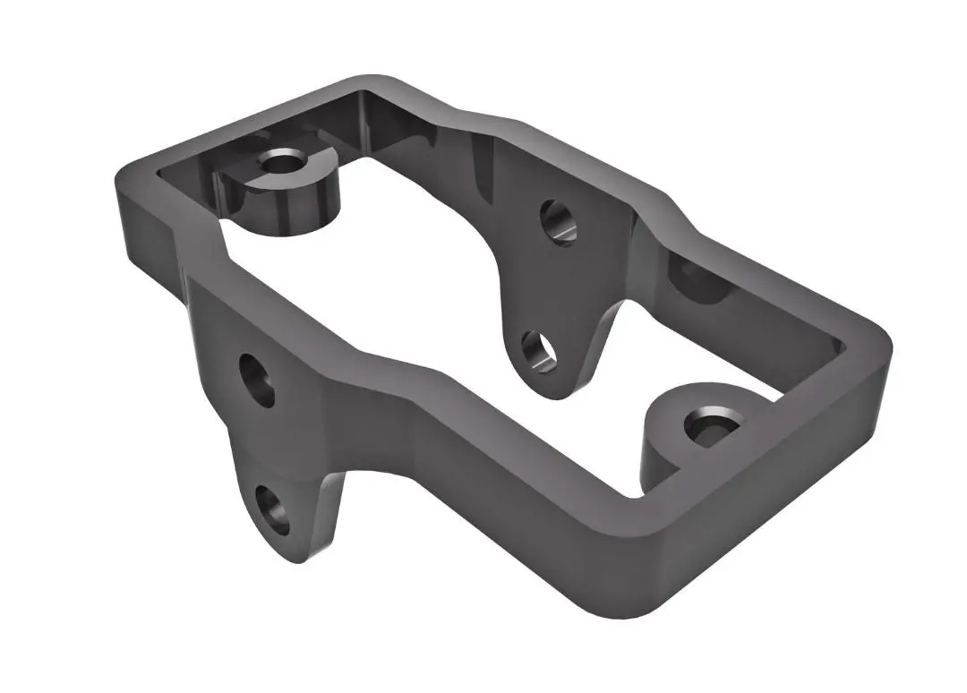 9739-Gray Traxxas Servo Mount, 6061-T6 Aluminum (Dark Titanium-Anodized) 1