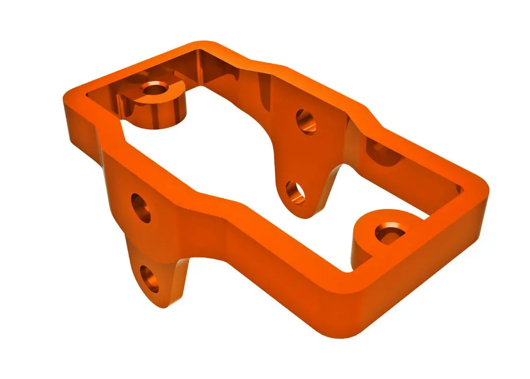 9739-Orng Traxxas Servo Mount, 6061-T6 Aluminum (Orange-Anodized) 1