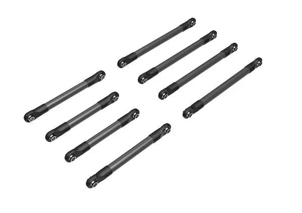 9749-Gray Traxxas Suspension Link Set, Aluminum (Gray-Anodized) 1