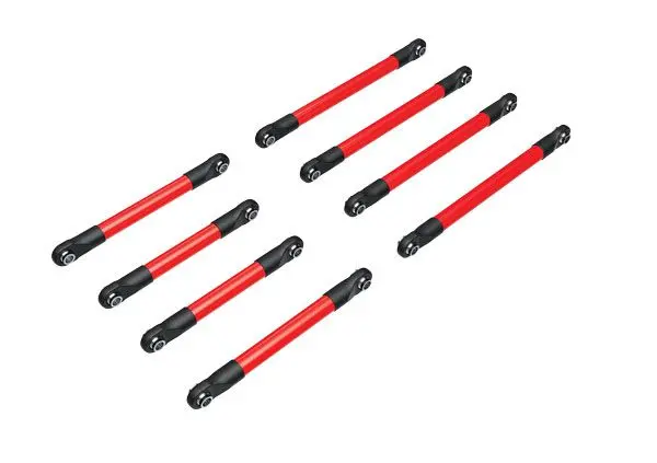 9749-Red Traxxas Suspension Link Set, Aluminum (Red-Anodized) 1