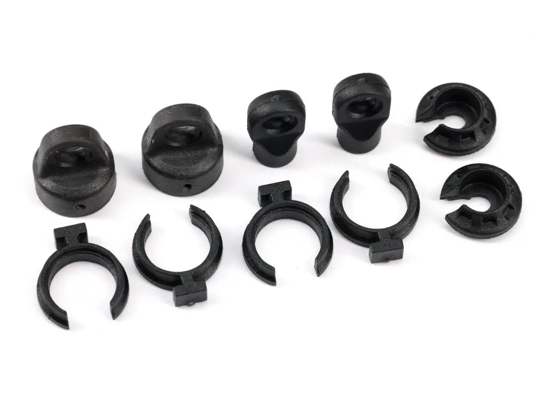 9762A Traxxas Shock Cap (2)/ Spring Perch (2)/ Rod End (2) 1
