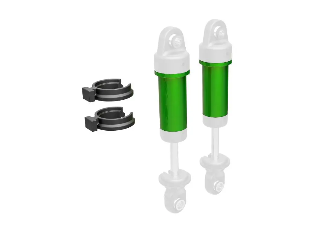 9763-Grn Traxxas Body, Gtm Shock, Aluminum (Green-Anodized) 1