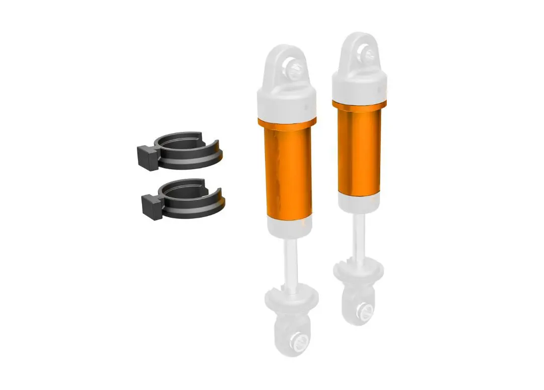 9763-Orng Traxxas Body, Gtm Shock, Aluminum (Orange-Anodized) 1