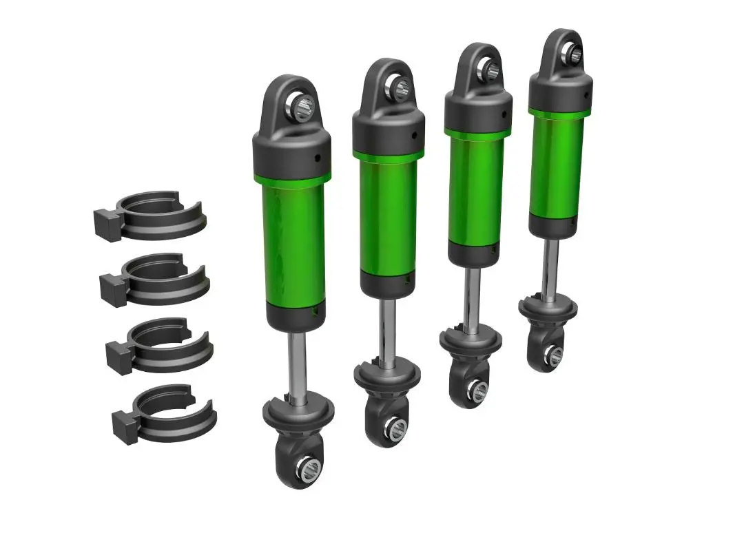 9764-Grn Traxxas Shocks, Gtm, Aluminum (Green-Anodized) 1