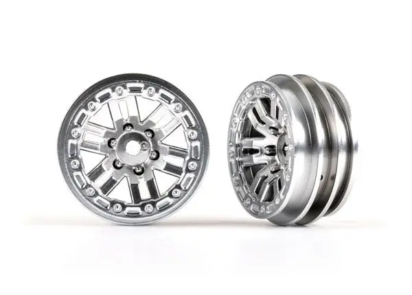 9768 Traxxas Wheels, 1.0" (Satin Chrome) (2) 1