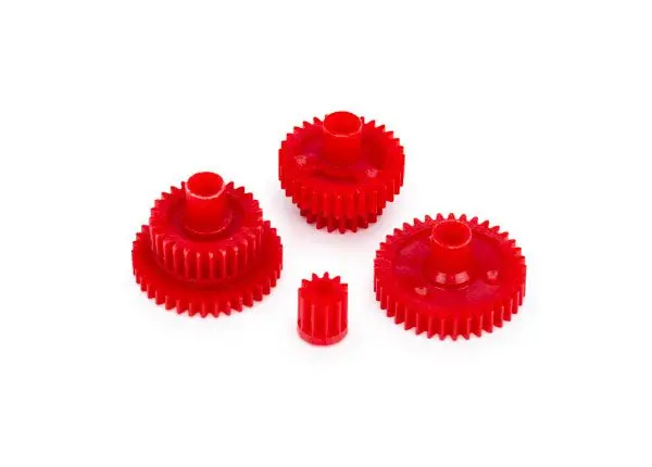 9776A Traxxas Gear Set, Transmission (6.8:1 Reduction Ratio) - Red 1