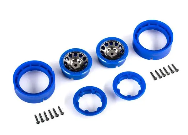 9781-Blkbl Traxxas Wheels, 1.0", Method Race Wheels Beadlock (Satin Black) 1