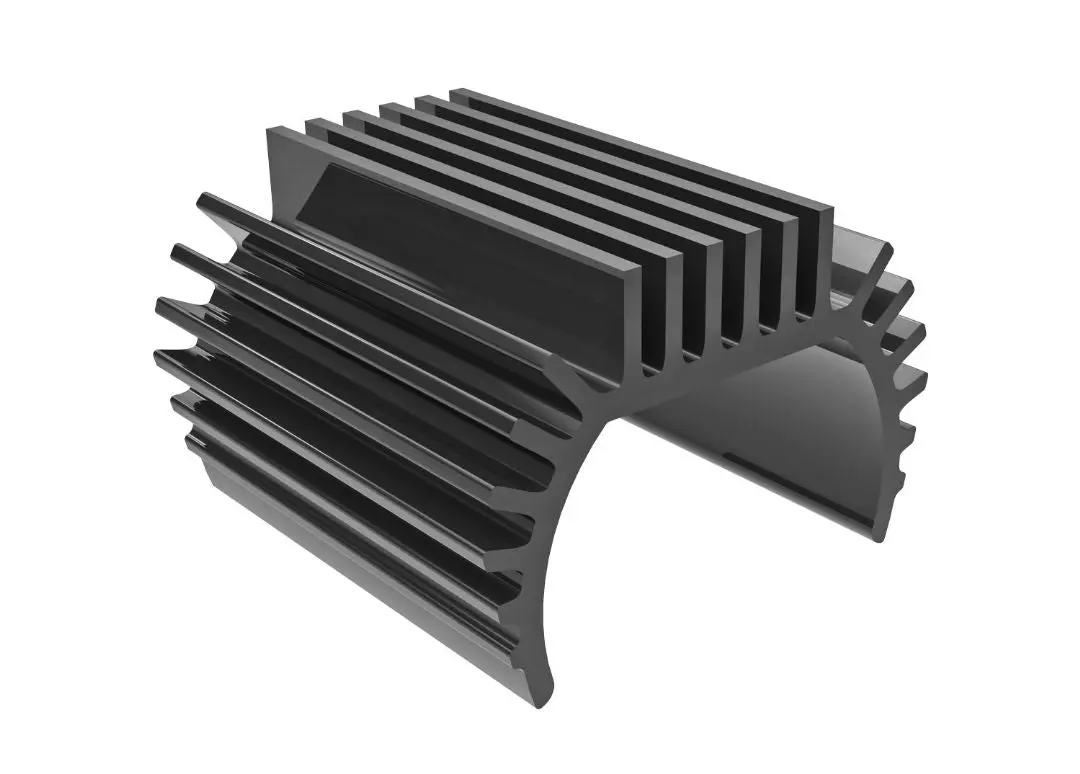 9793-Gray Traxxas Heat Sink, Titan 87T Motor (6061-T6 Aluminum, Titanium) 1