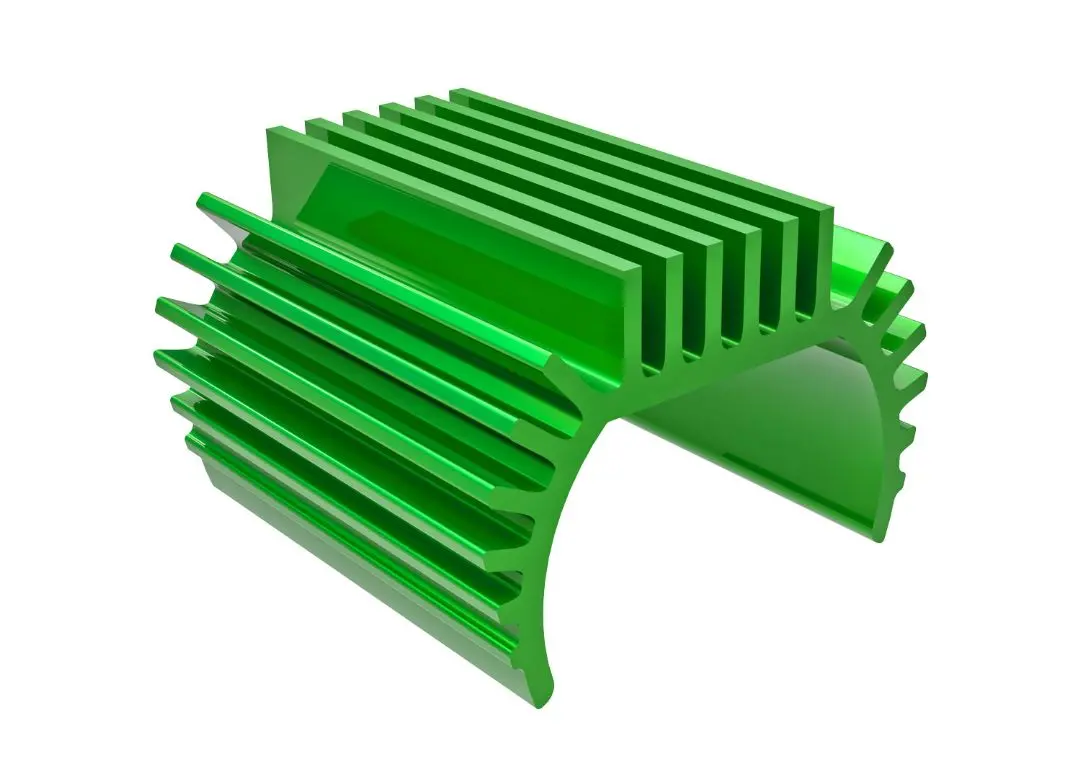 9793-Grn Traxxas Heat Sink, Titan 87T Motor (6061-T6 Aluminum, Green) 1