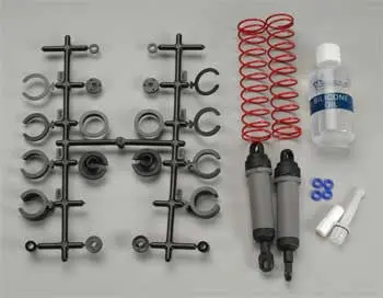 3762A Ultra Shocks (Grey) (Xx-Long) (Complete W/ Spring Pre-Load Spacers & Springs) (Rear) (2) 1