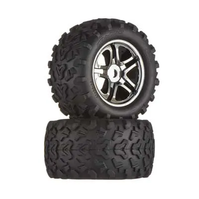 4983A Tire/Wheels Black Chrome Maxx 17Mm (2) 1