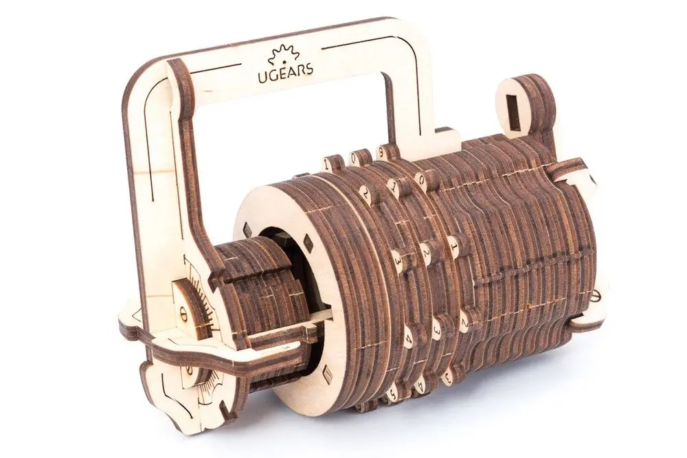 Ugr70020 Ugears Combination Lock - 34 Pieces (Easy) 1