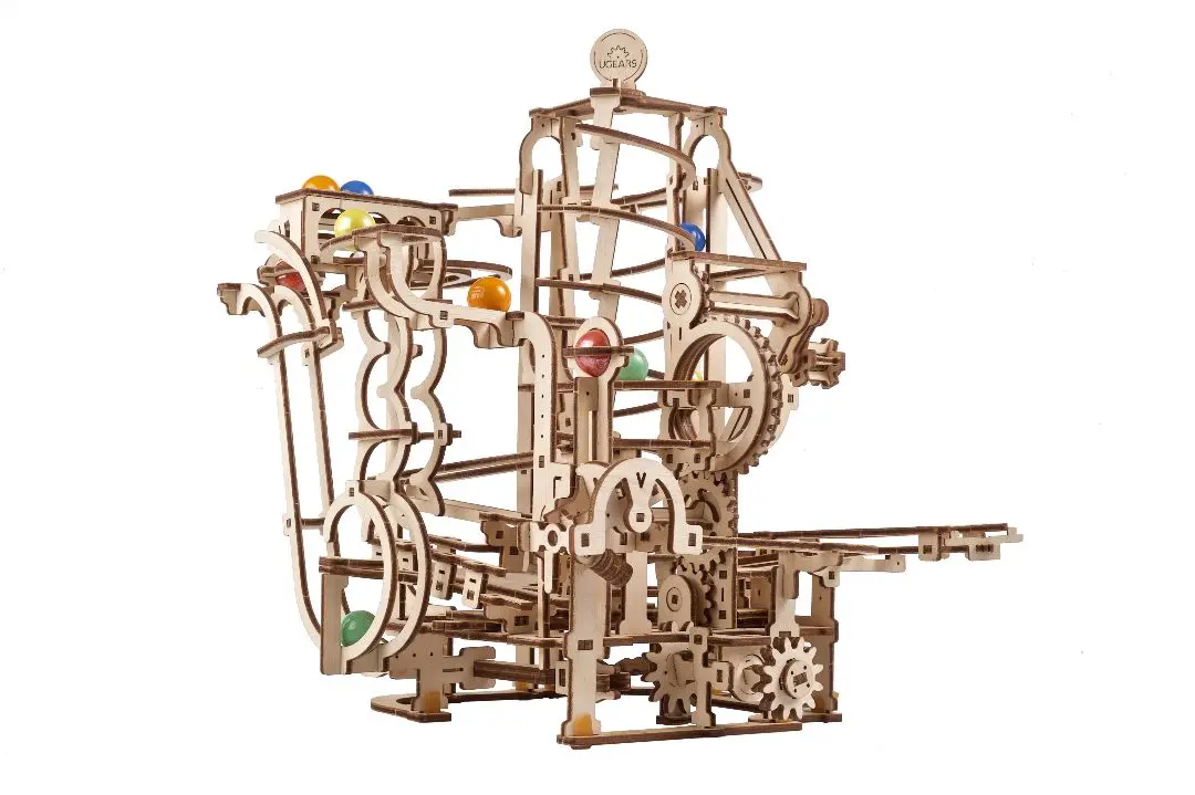 Ugr70177 Ugears Marble Run Spiral Hoist - 266 Pieces 1