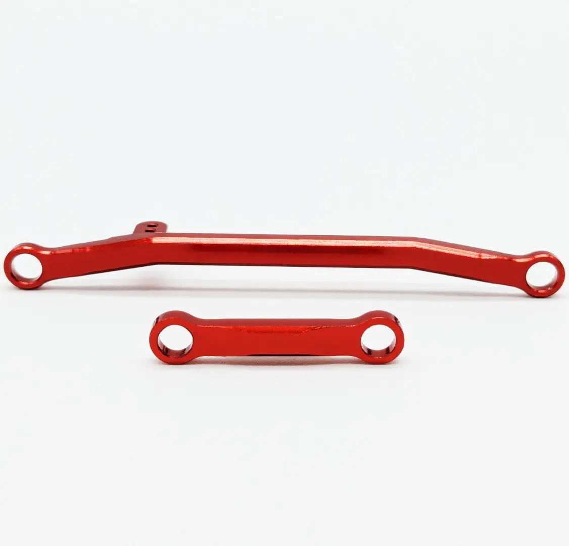 Wagslnk24ard Aluminum Steering Links For Axial Scx24 (Red) 1