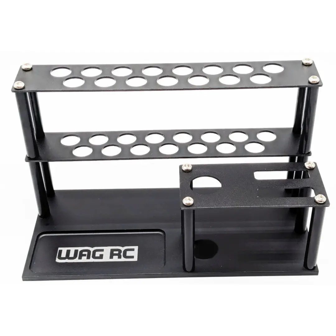 Wagtrbk01 Aluminium Rc Tool Rack (Black) 1