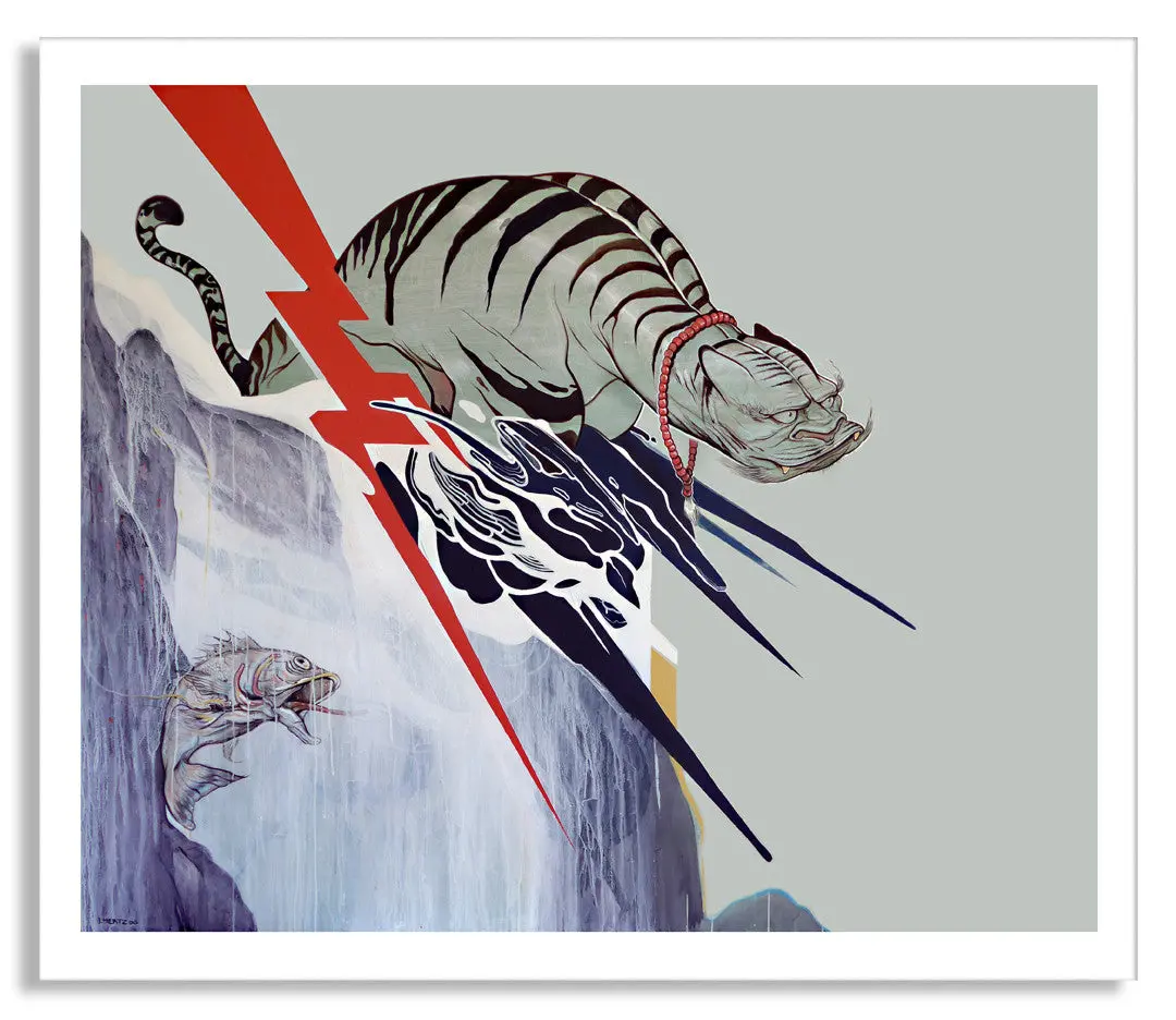 Jose Mertz "Waterfall View" Giclee' Print 1