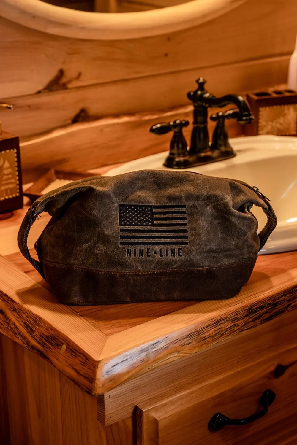 Wax Canvas Dopp Bag 1