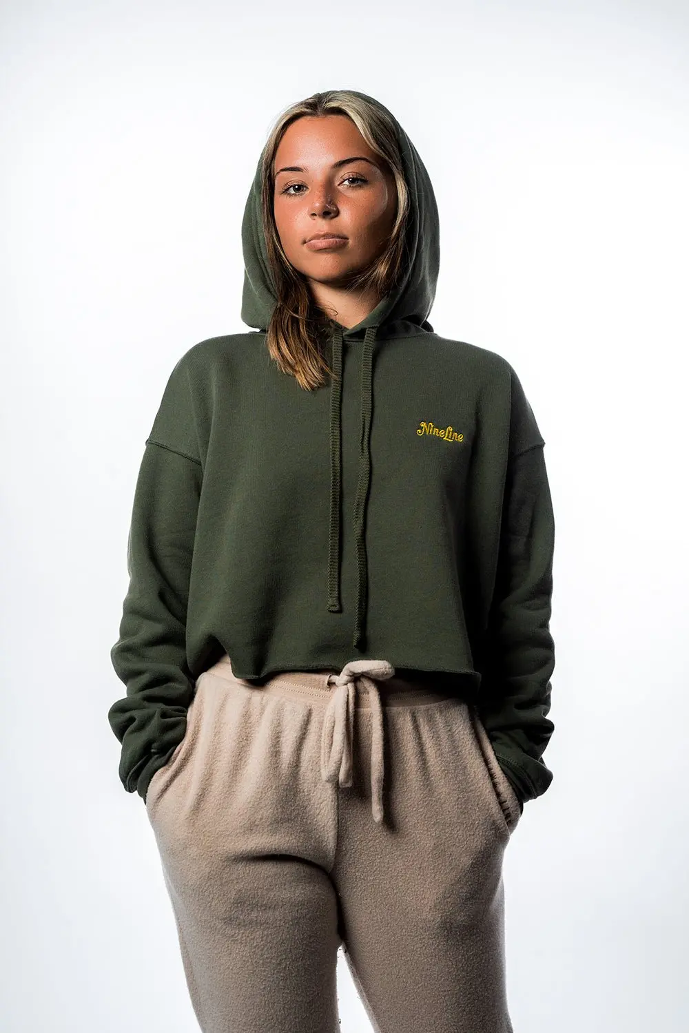 Women's Cropped Fleece Hoodie 1
