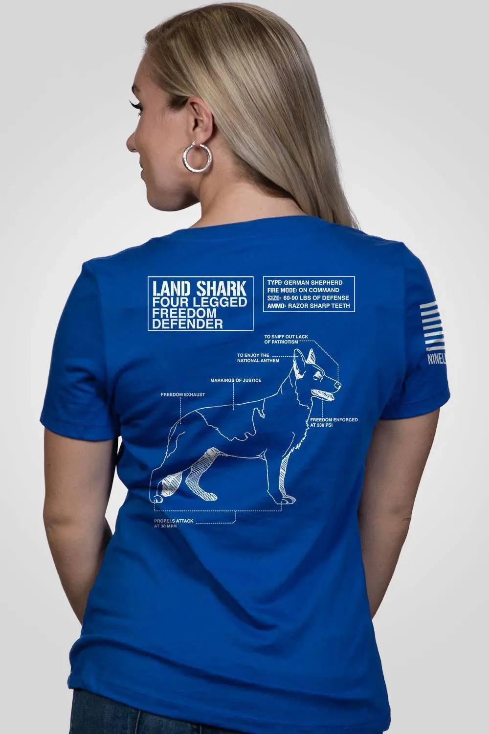 Land Shark - Women's Relaxed Fit V-Neck Shirt 1