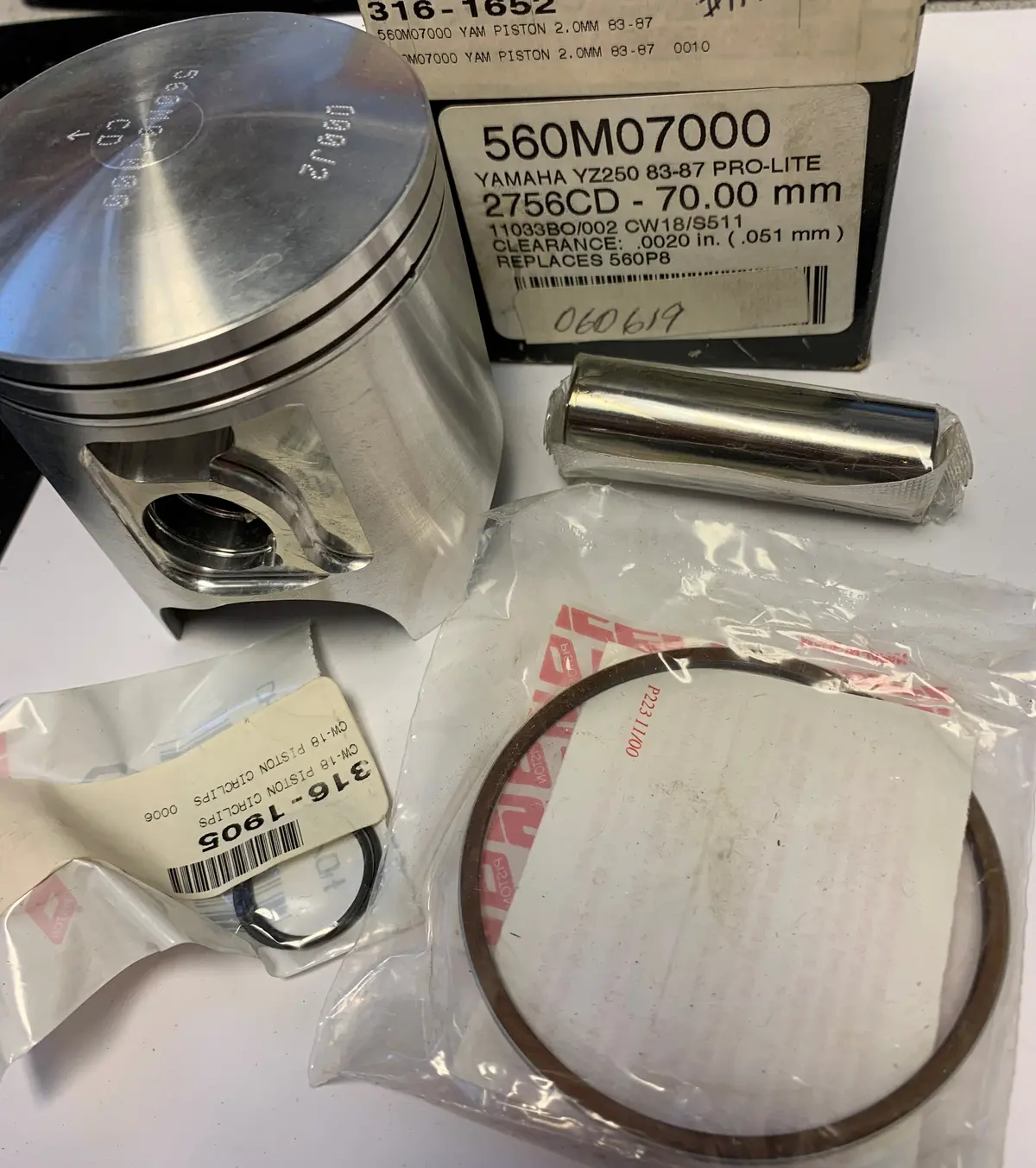 Yz250 Wiseco Piston Kit 1