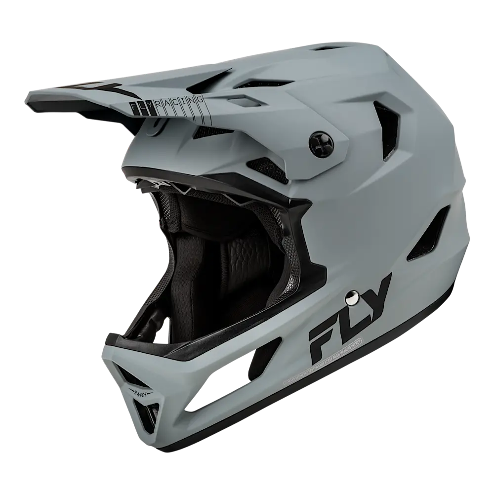 Fly Racing Rayce Helmet Matte Grey Slant 1