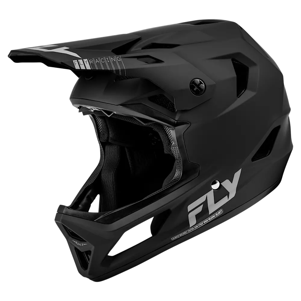 Fly Racing Rayce Helmet Matte Black Slant 1