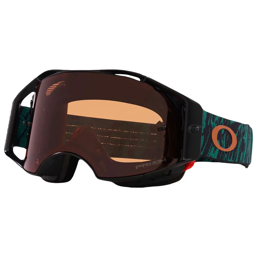 Oakley Airbrake Mtb Viridian Striped W/ Prizm Mx Bronze 1